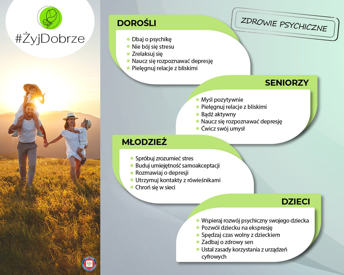 Plakat predstawiający rodzinę.